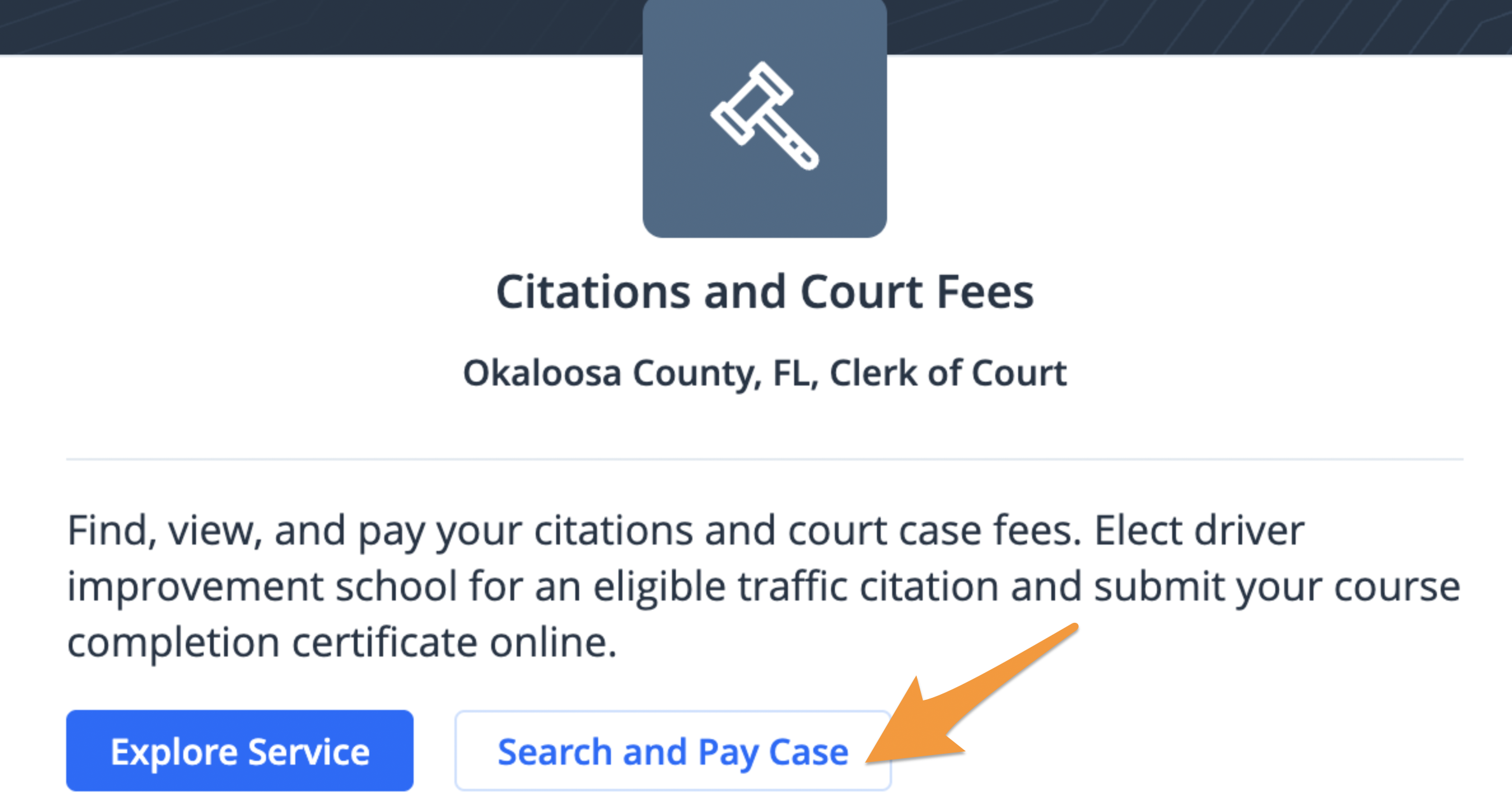 View a Case or Citation Without Paying on PayOkaloosaClerk
